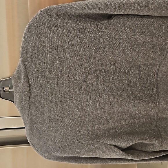 💕TALBOTS💕 Open Front Short Cardigan Cotton Blend ~ Gray Medium Petite - Picture 4 of 7